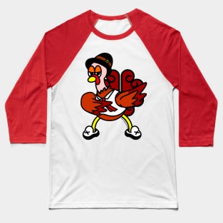 Thanksgiving Turkey Brian Baseball T-Shirt